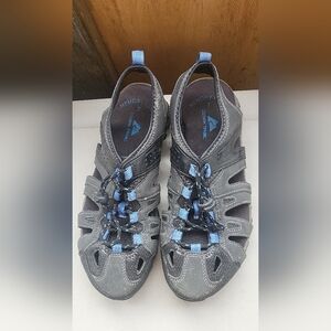 Ozark Trail Mens Gray & Blue Sport Sandals